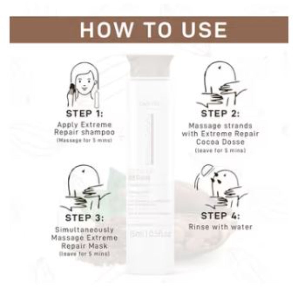 Cadiveu - Brasil Cacau Extreme Repair Cocoa Dose Hair Mask For Damaged Hair (15ml)