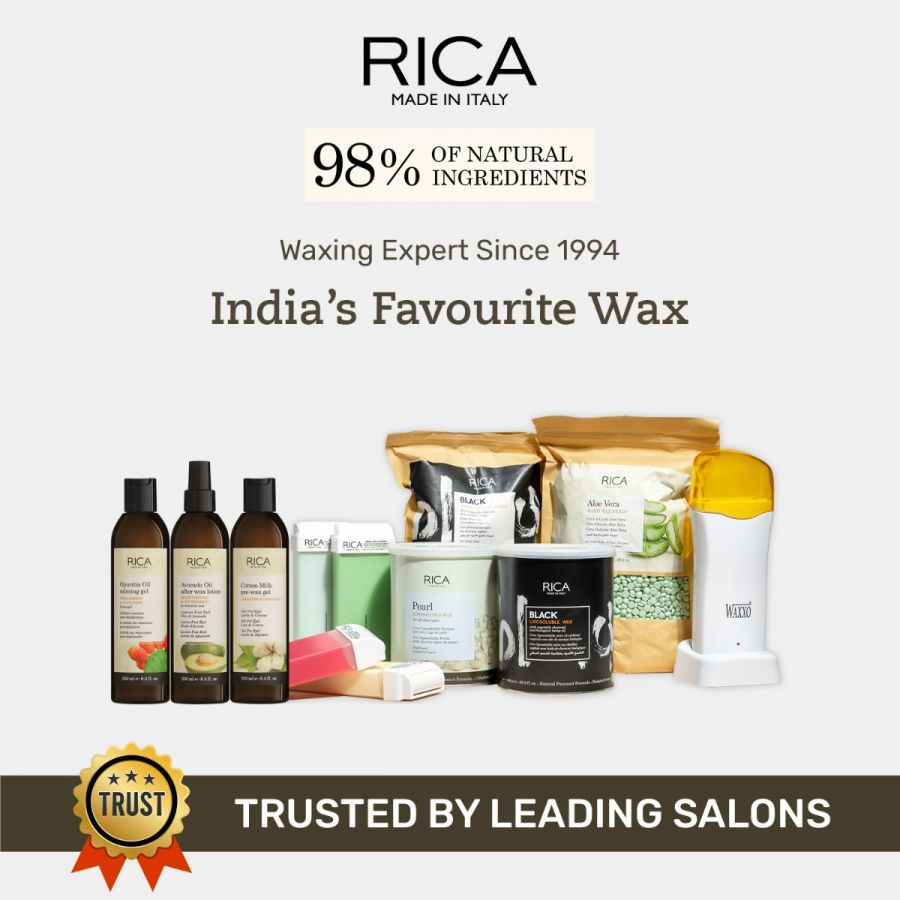 Rica White Chocolate Liposoluble Painless Hair Removal Wax For Men & Women| Quick & Easy Tan Removal Waxing for Dy Skin| 800 ml, Pack of 1
