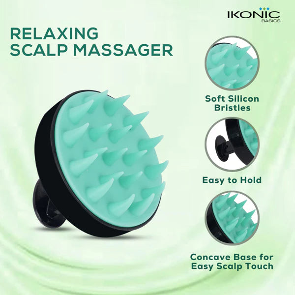 Ikonic Basics Scalp Massager & Shampoo Brush  IKB-053C