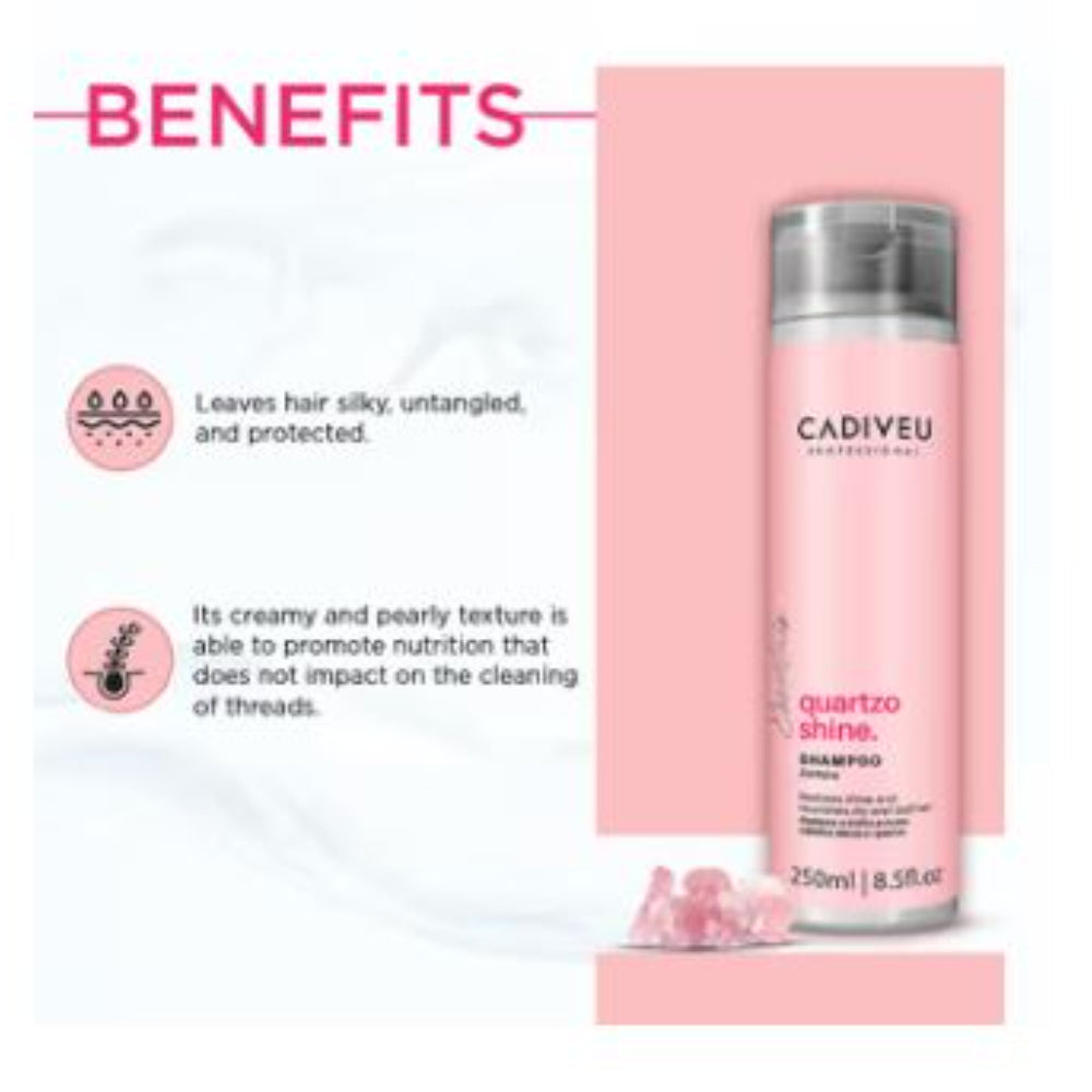 Cadiveu - Quartzo Shine Shampoo For Soft & Shiny Hair (250ml)