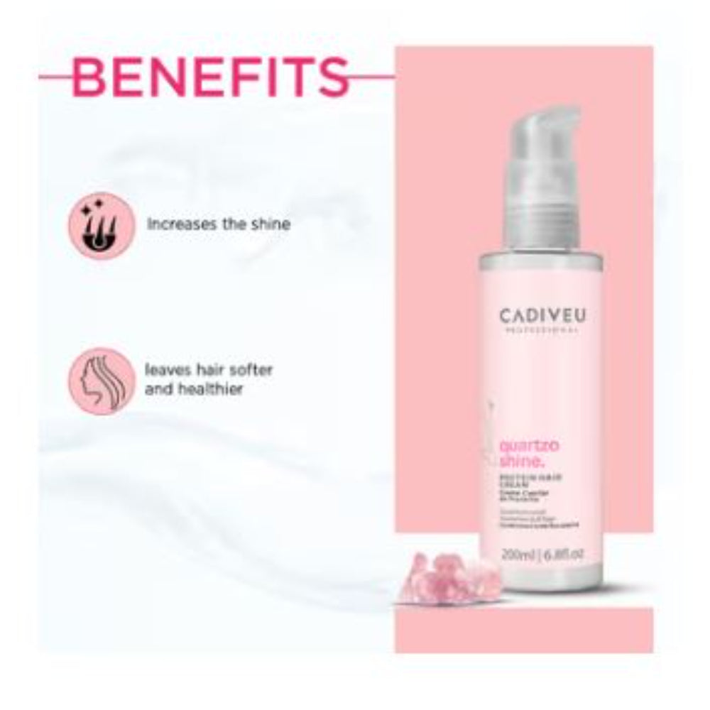 Cadiveu - Quartzo Shine Protein Hair Cream For Soft & Shiny Hair (200ml)