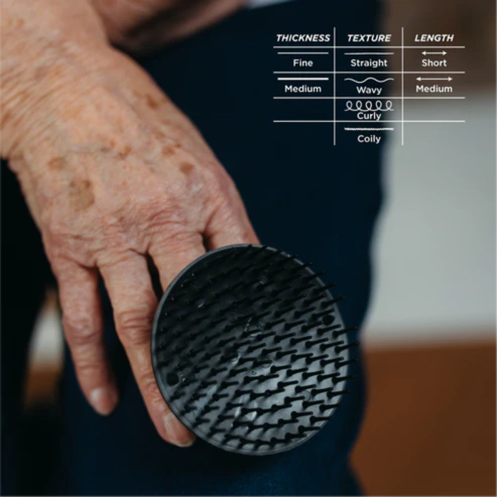 Denman shampoo massage brush D6 - Black