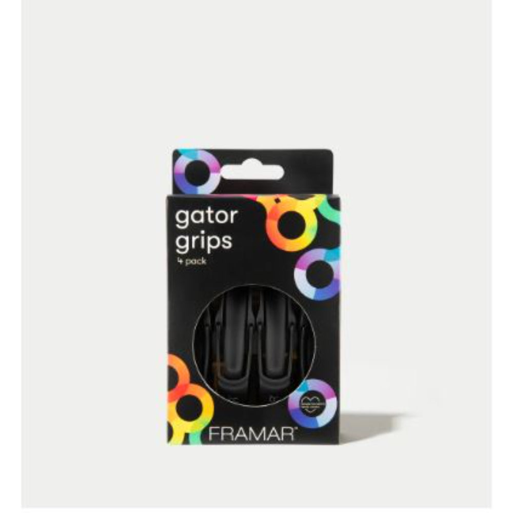 Framar - Gator Grip Clips - Black Pack of 4