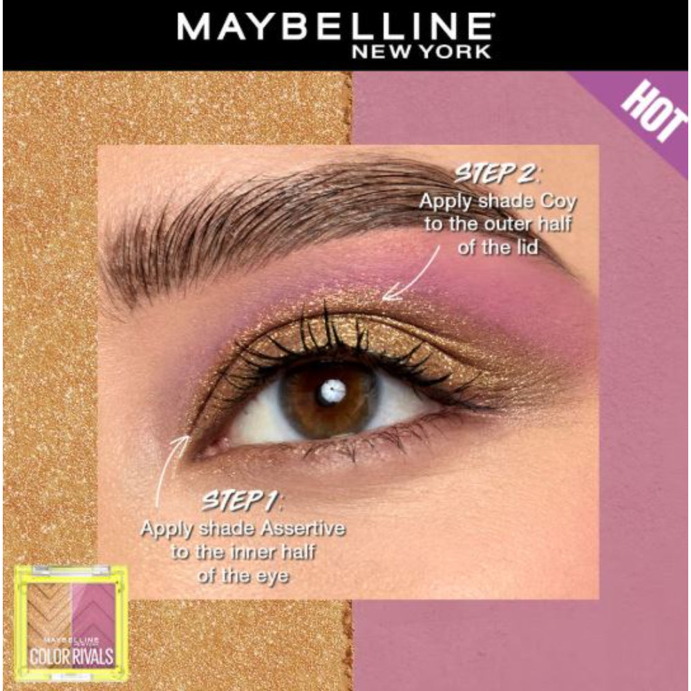 Maybelline New York Color Rivals Longwear Duo Eyeshadow Palette (3g)