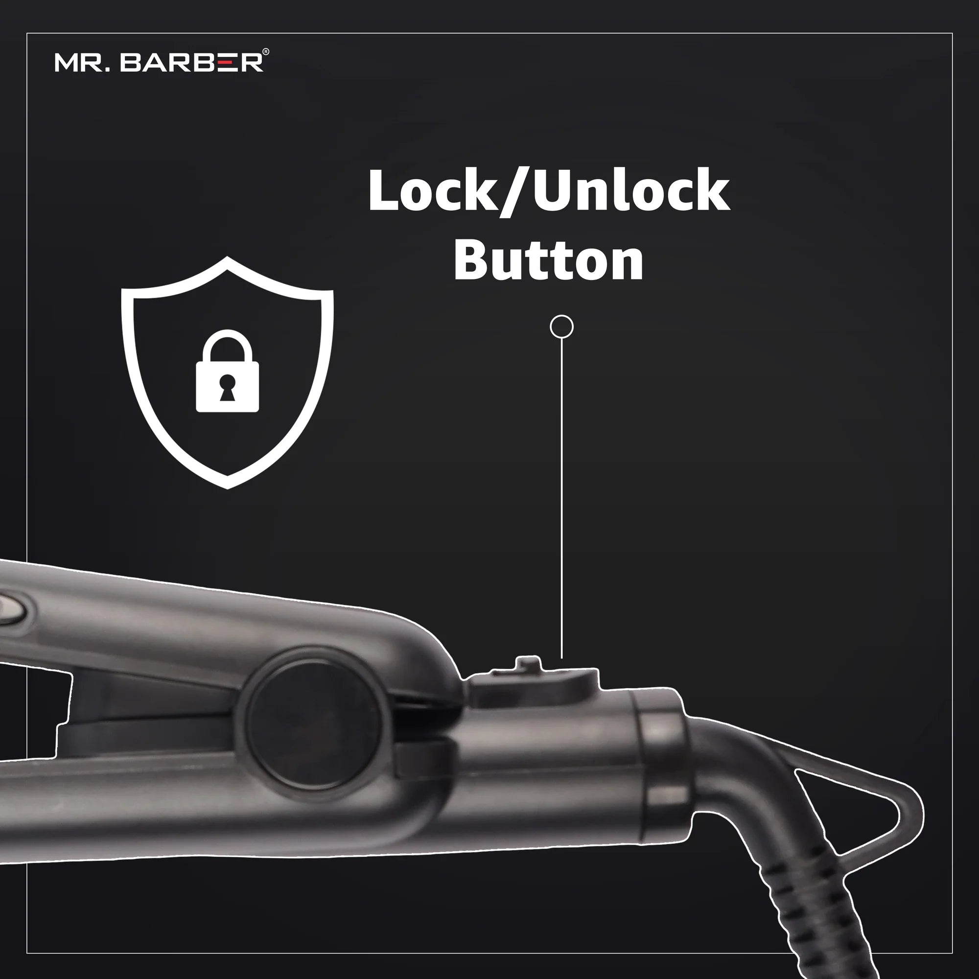 Mr. Barber Elite Hair Straightener With Supremely Advanced Technology & Automatic Sleep Mode (Black)