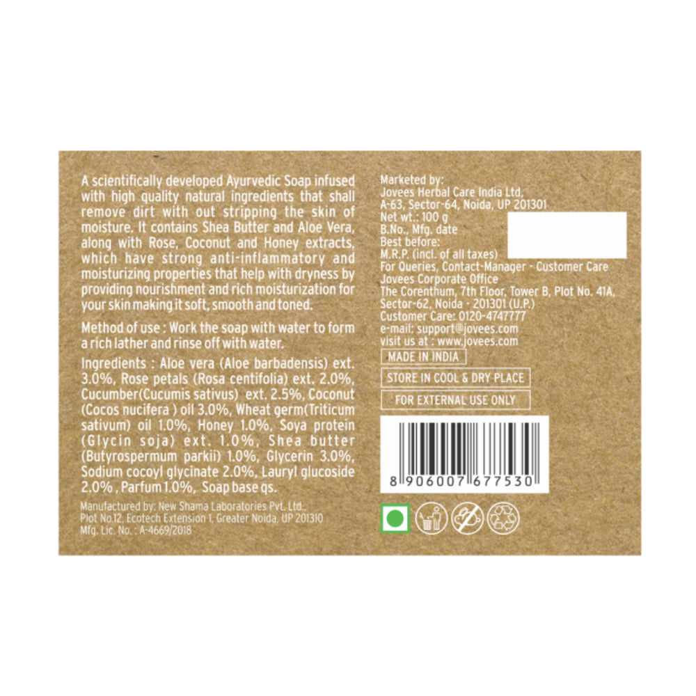 Jovees Shea butter & Aloe Vera Hydrating & Refreshing Soap