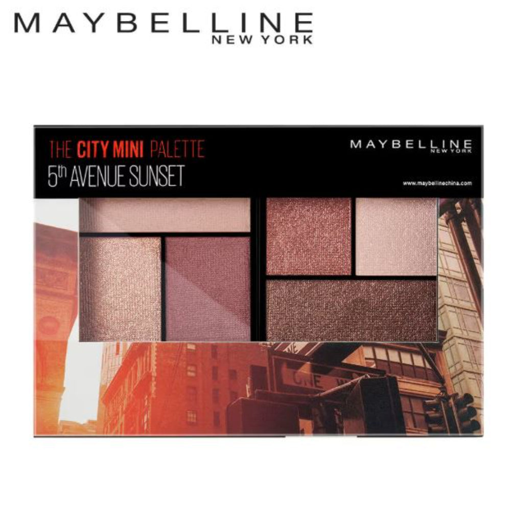 Maybelline New York The City Mini Eyeshadow Palette, Shimmery & Metallic Finish (6.1g)