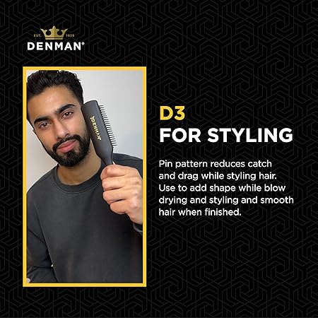 Denman Monsieur Brush, D3M - 7 Row