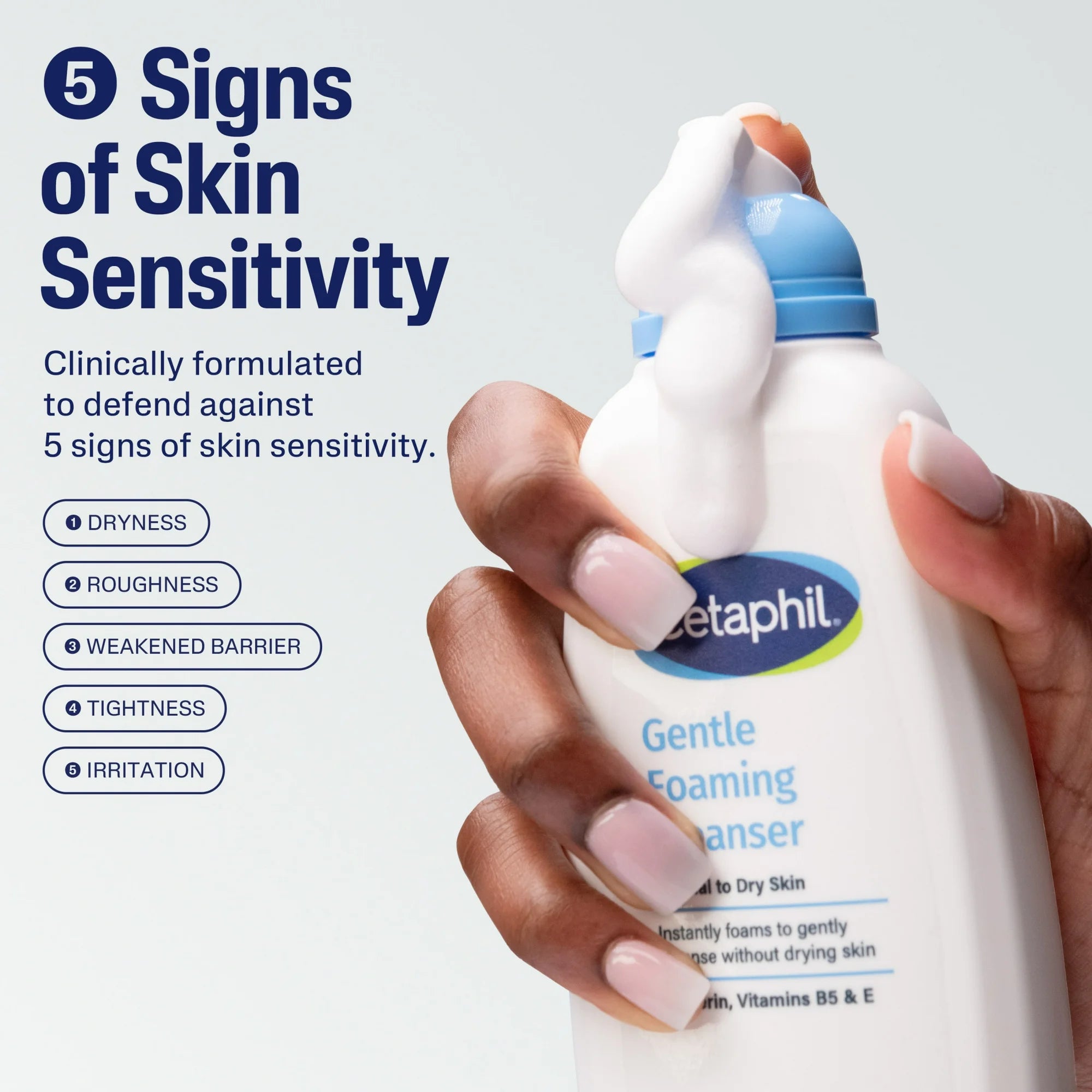 Cetaphi Gentle Foaming Cleanser – Soft, Hydrating Cleanser for Sensitive Skin