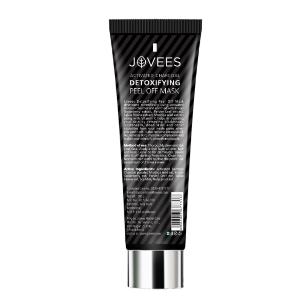 Jovees Activated Charcoal Detoxifying Peel Off Mask | Clarifies