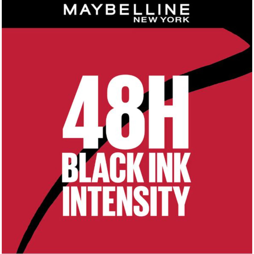 Maybelline New York High Impact Tattoo Pen Liner, Lasts Up To 48H - Black, Water & Smudge-proof (1g)