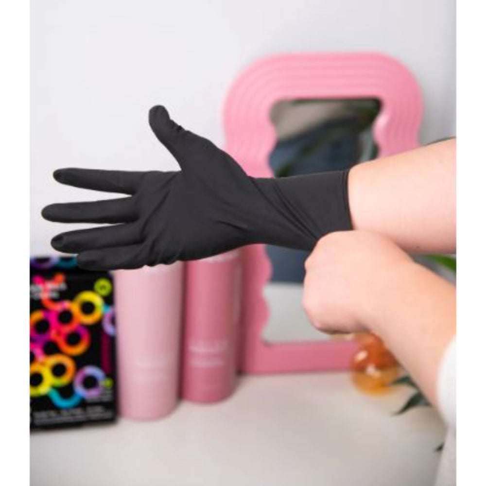 Framar - Reusable Black Latex Gloves (Box of 10)