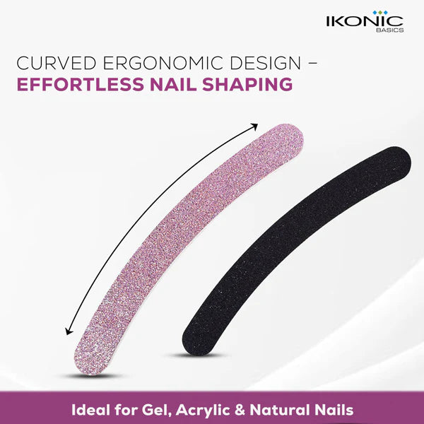 Ikonic Basics Bling Curved Nail Filer   IKB-185C