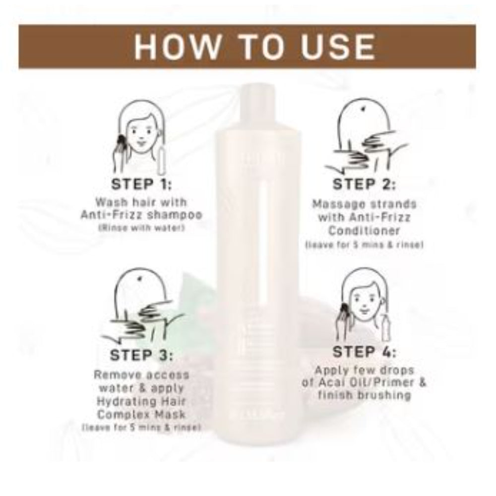 Cadiveu - Brasil Cacau Anti Frizz Shampoo For Dry & Frizzy Hair (1000ml)