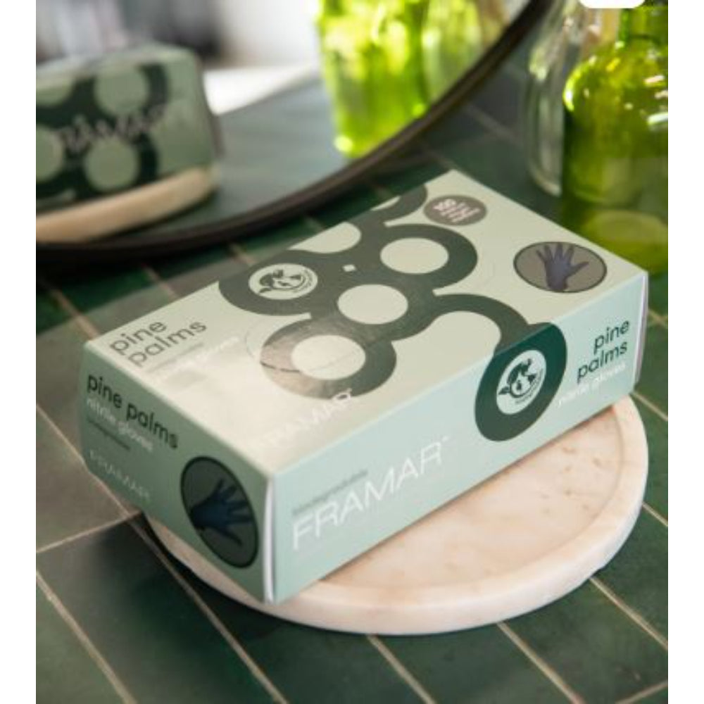 Framar - Pine Palms Biodegradable Nitrile Gloves - 100 count