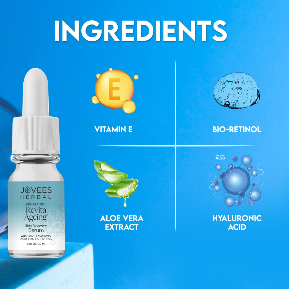 Jovees Bio-Retinol Revita Ageing Face Serum With Hyaluronic Acid