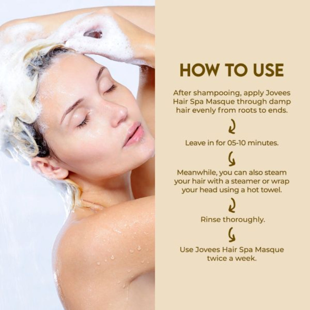 Jovees Argan Oil Hair Spa Masque With Moroccan Argan Oil And Jojoba Oil | Gives Shiny And Smooth Hair For All Hair Types