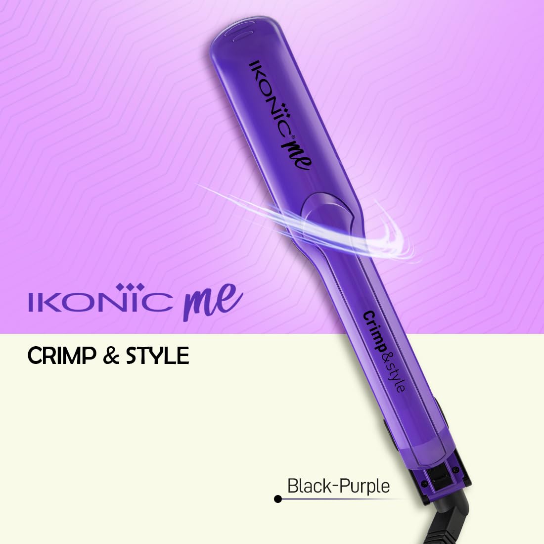 Ikonic Professional CRIMP & STYLE HAIR CRIMPER,Purple