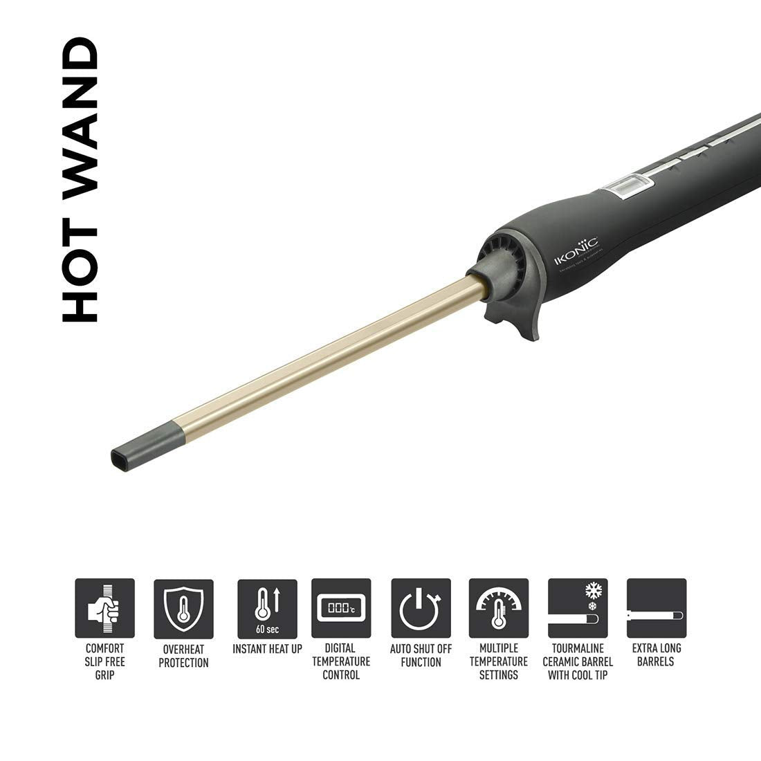 Ikonic Professional Hot Wand Curler