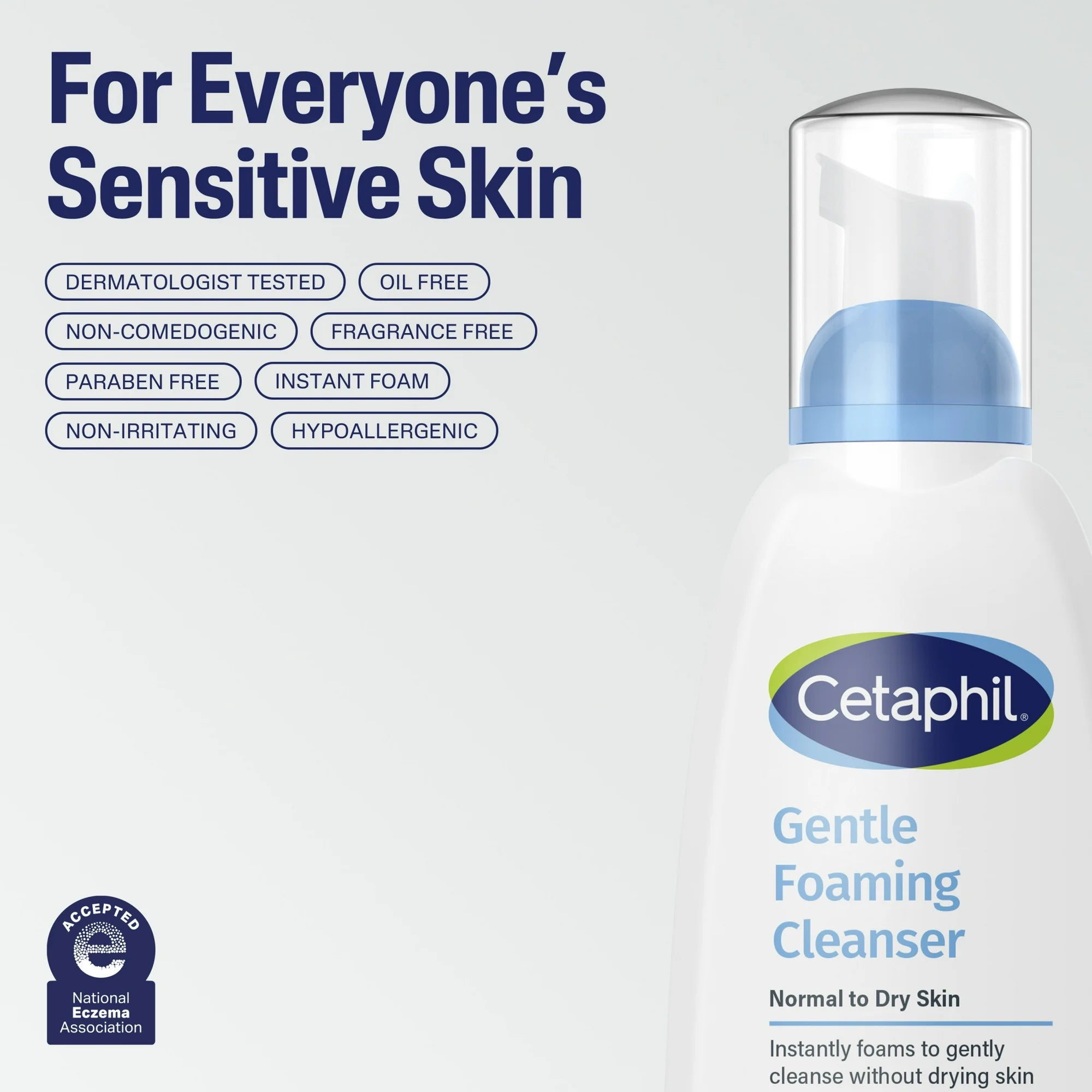 Cetaphi Gentle Foaming Cleanser – Soft, Hydrating Cleanser for Sensitive Skin