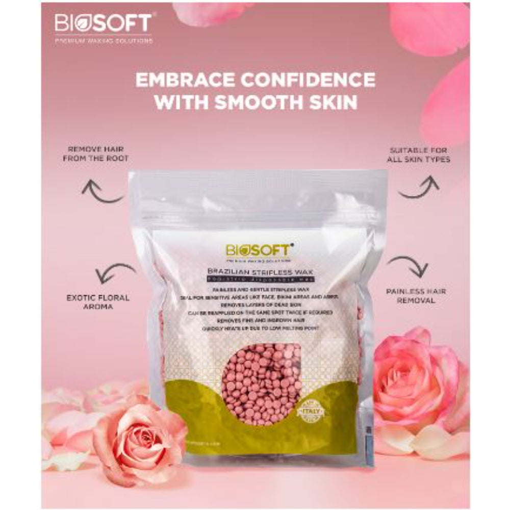 BioSoft - ROSE STRIPLESS WAX