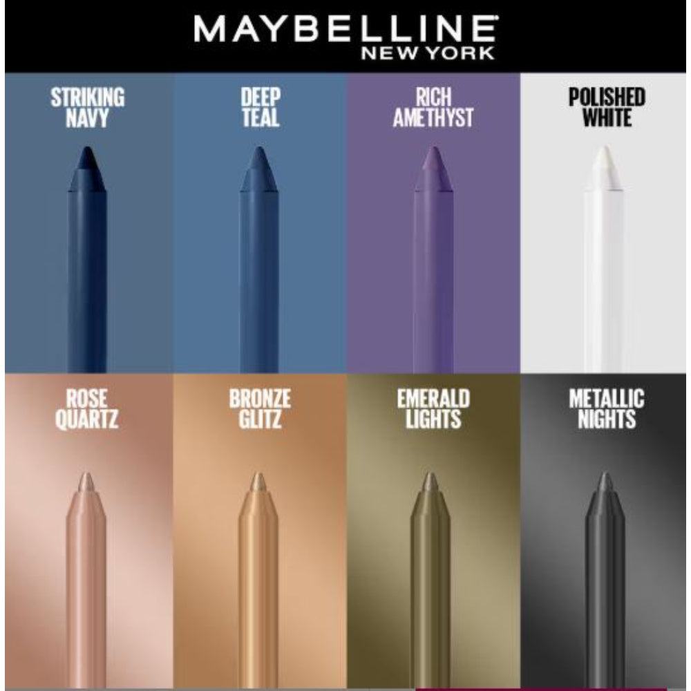 Maybelline New York Tattoo Studio Color Gel Eyeliner Pencil, Lasts Up To 36H (1.2g)