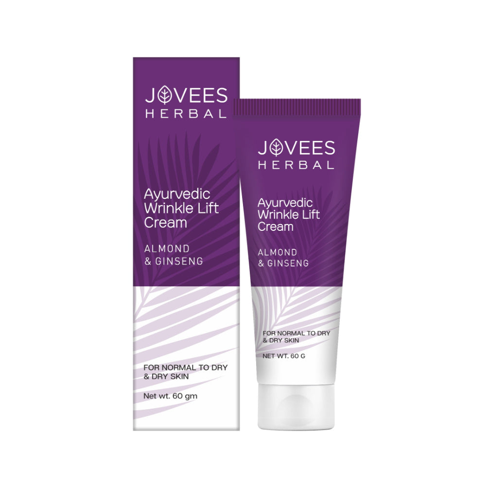 Jovees Ayurvedic Wrinkle Lift Face Cream With Almond & Ginseng | Anti-Wrinkle