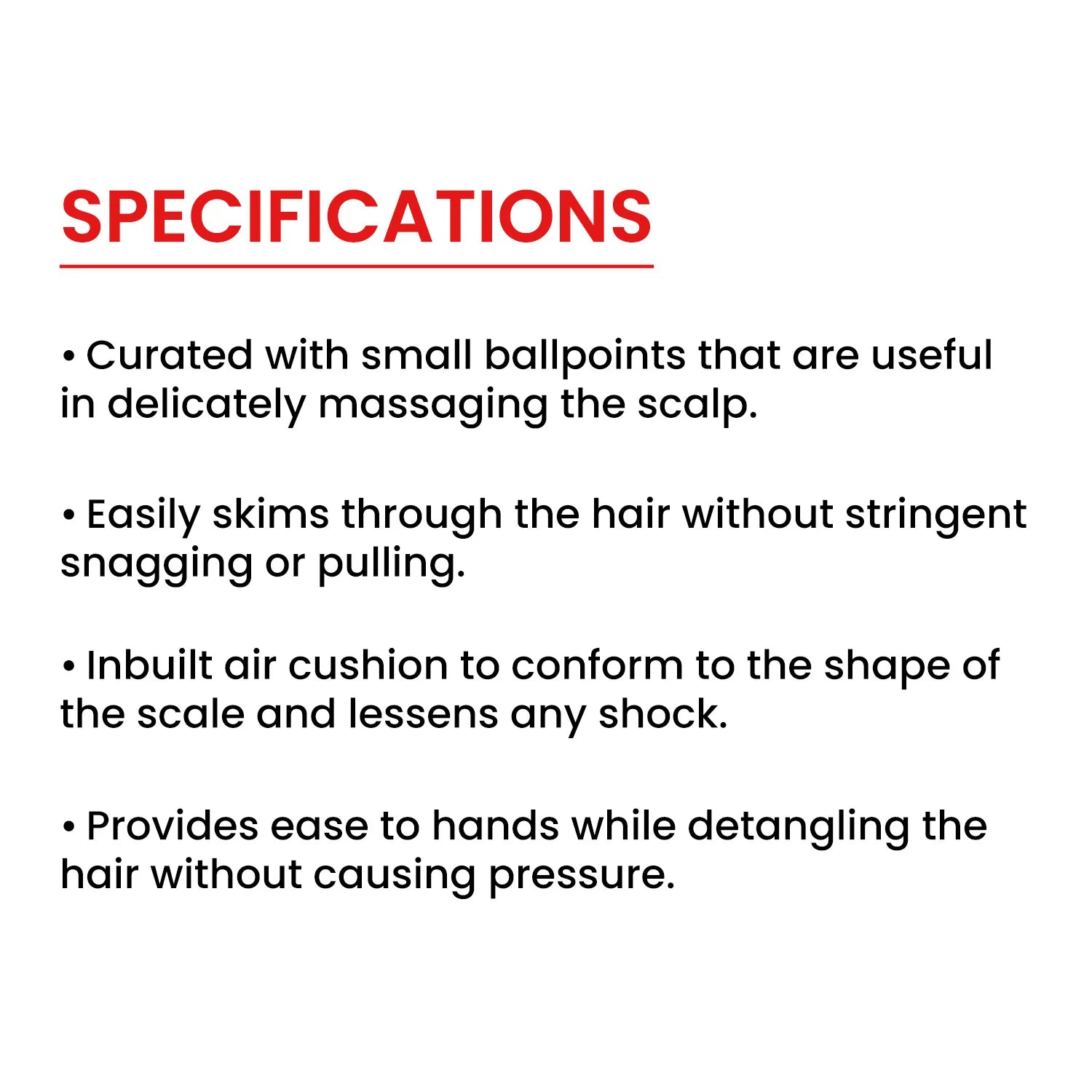 Mr. Barber Flat Mate Large Paddle Brush – Blue | Natural Detangler with Ball-Tipped Bristles to Stimulate Scalp & Promote Hair Growth - 1 Piece