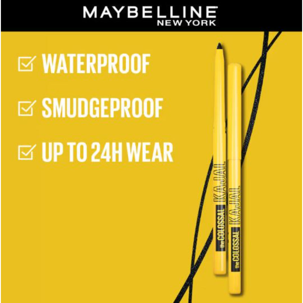 Maybelline New York The Colossal Kajal, Smudgeproof & Waterproof Lasts Up To 24H (0.35g)