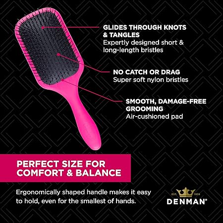 Denman D90L Tangle Tamer Ultra Brush - Pink