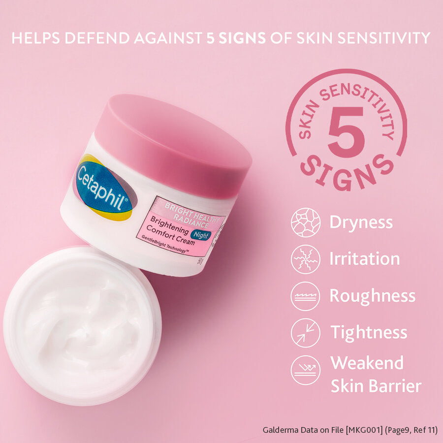 Cetaphil Brightening Night Comfort Cream – Dark Spot Reducing & Hydrating Overnight Care