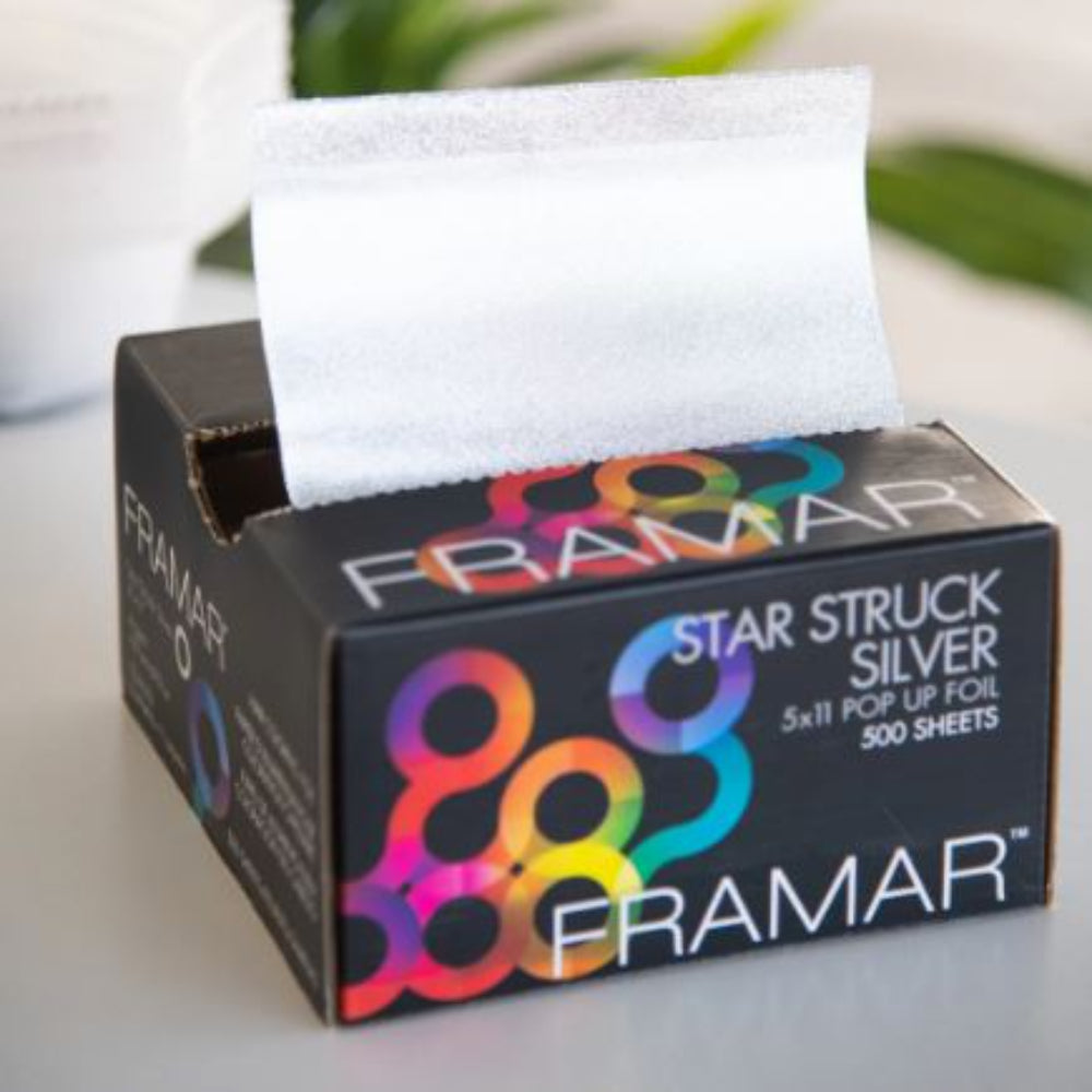Framar - Star Struck Silver - Pop Up 500 sheets - 5x11" - pre-cut