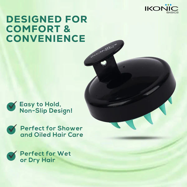 Ikonic Basics Scalp Massager & Shampoo Brush  IKB-053C