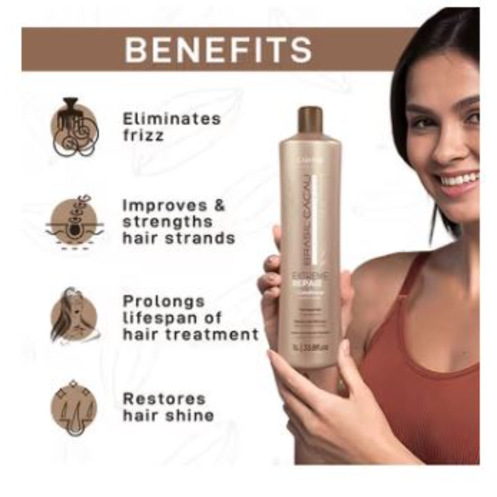 Cadiveu - Brasil Cacau Extreme Repair Conditioner For Damaged Hair (1000ml)