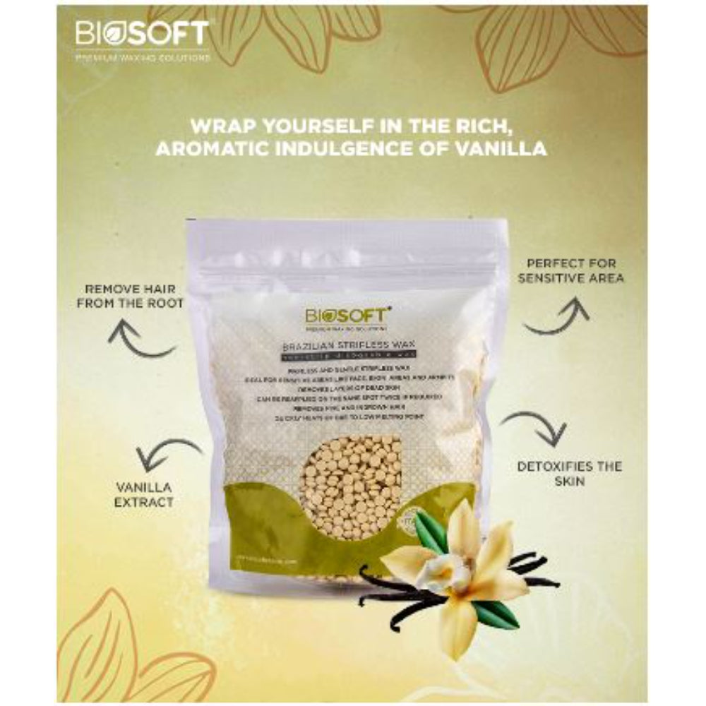 BioSoft - VANILLA STRIPLESS WAX
