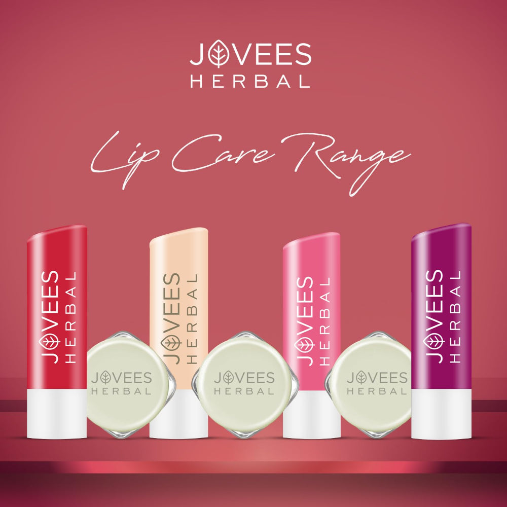 Jovees Berry Lip Balm With Hyaluronic Acid | Rejuvenates Dry Lips