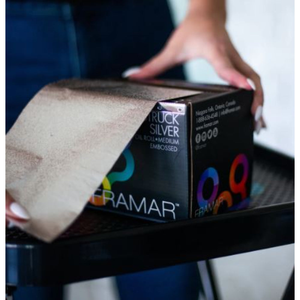 Framar - Star Struck Silver - Embossed Roll Medium 320 ft - choose your own length