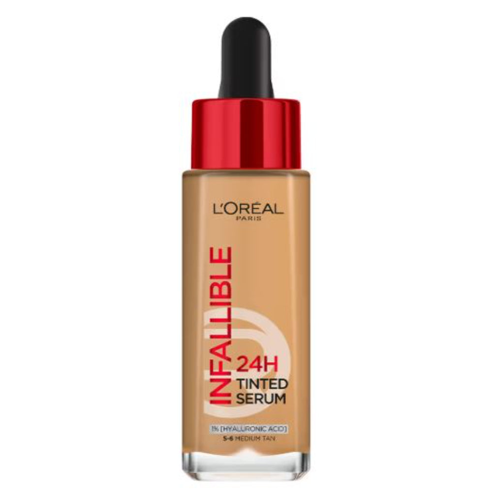 L’Oreal Paris Infallible 24H Tinted Serum Foundation, Lightweight, Dewy & Radiant (30 ml)