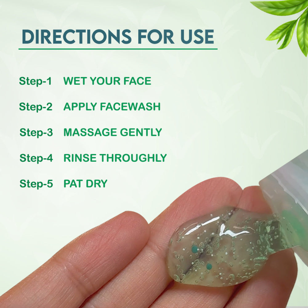 Jovees Tea Tree Oil Control Face Wash | Oily & Acne Prone Skin