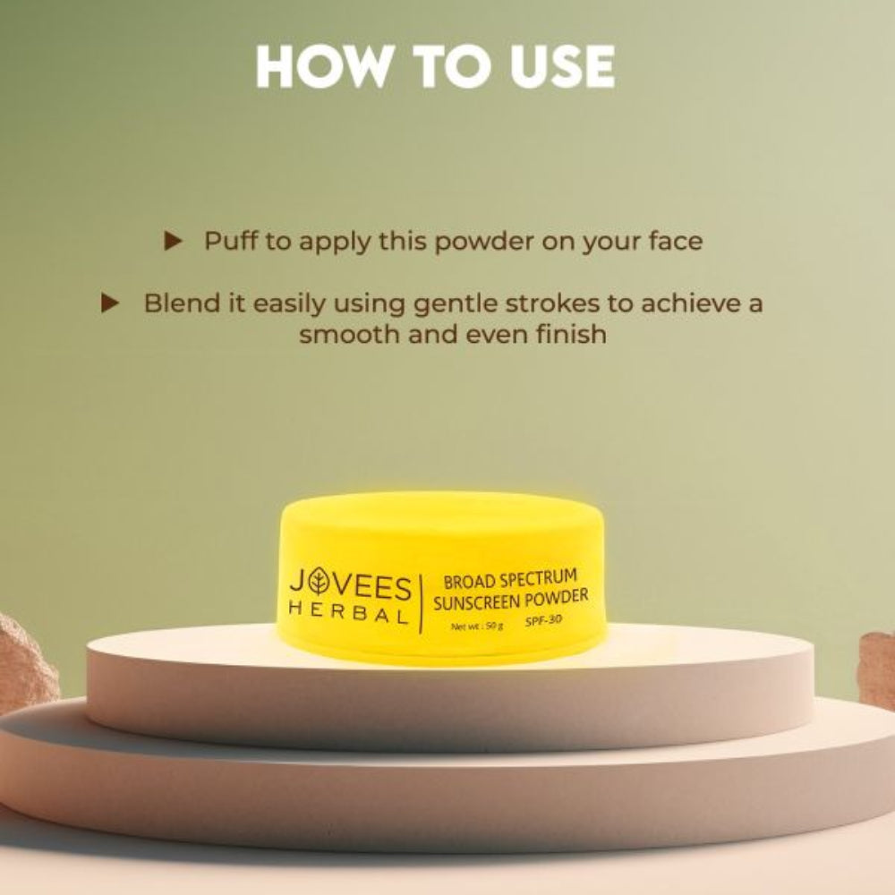 Jovees Broad Spectrum Sunscreen Powder | SPF 30 | Prevents Skin Damage 50 g