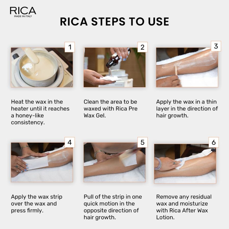 Rica White Chocolate Liposoluble Painless Hair Removal Wax For Men & Women| Quick & Easy Tan Removal Waxing for Dy Skin| 800 ml, Pack of 1