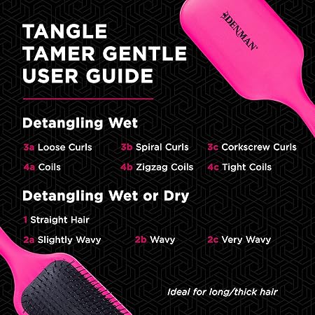 Denman D90L Tangle Tamer Ultra Brush - Pink