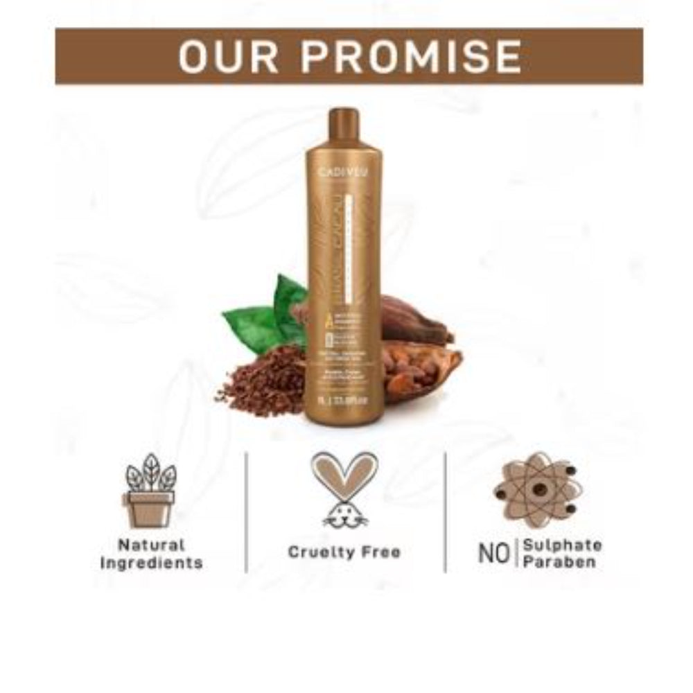 Cadiveu - Brasil Cacau Anti Frizz Shampoo For Dry & Frizzy Hair (1000ml)