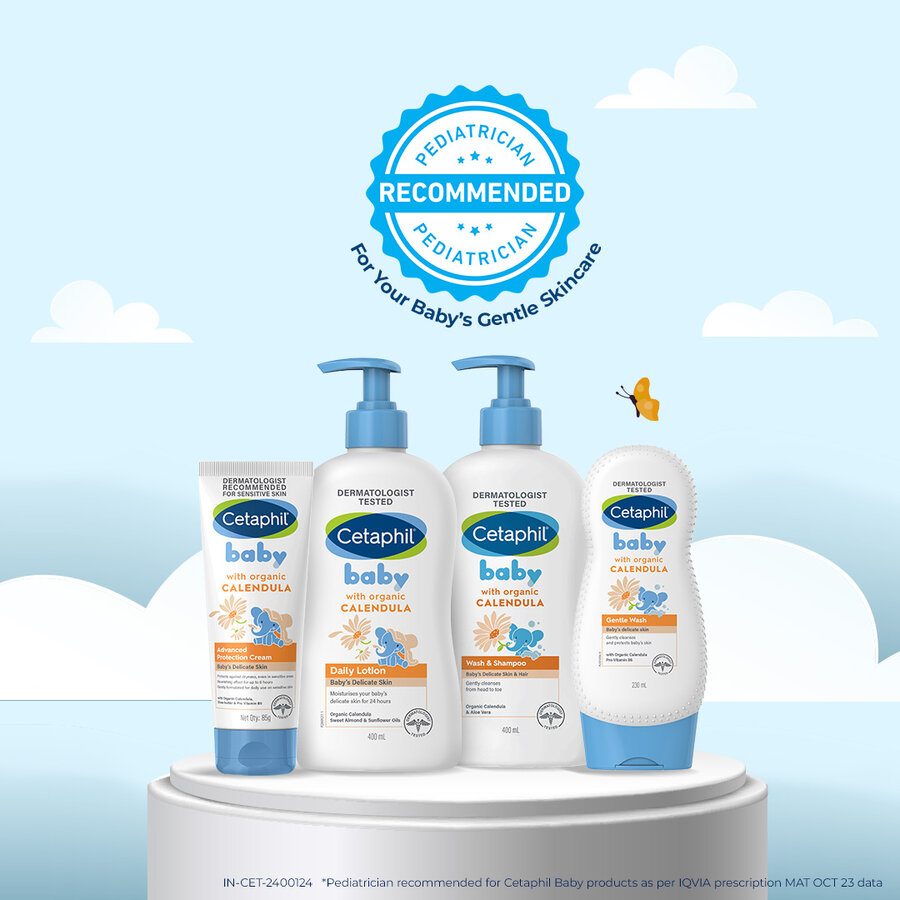 Cetaphil Baby Daily Lotion with Organic Calendula – 24-Hour Nourishing Care