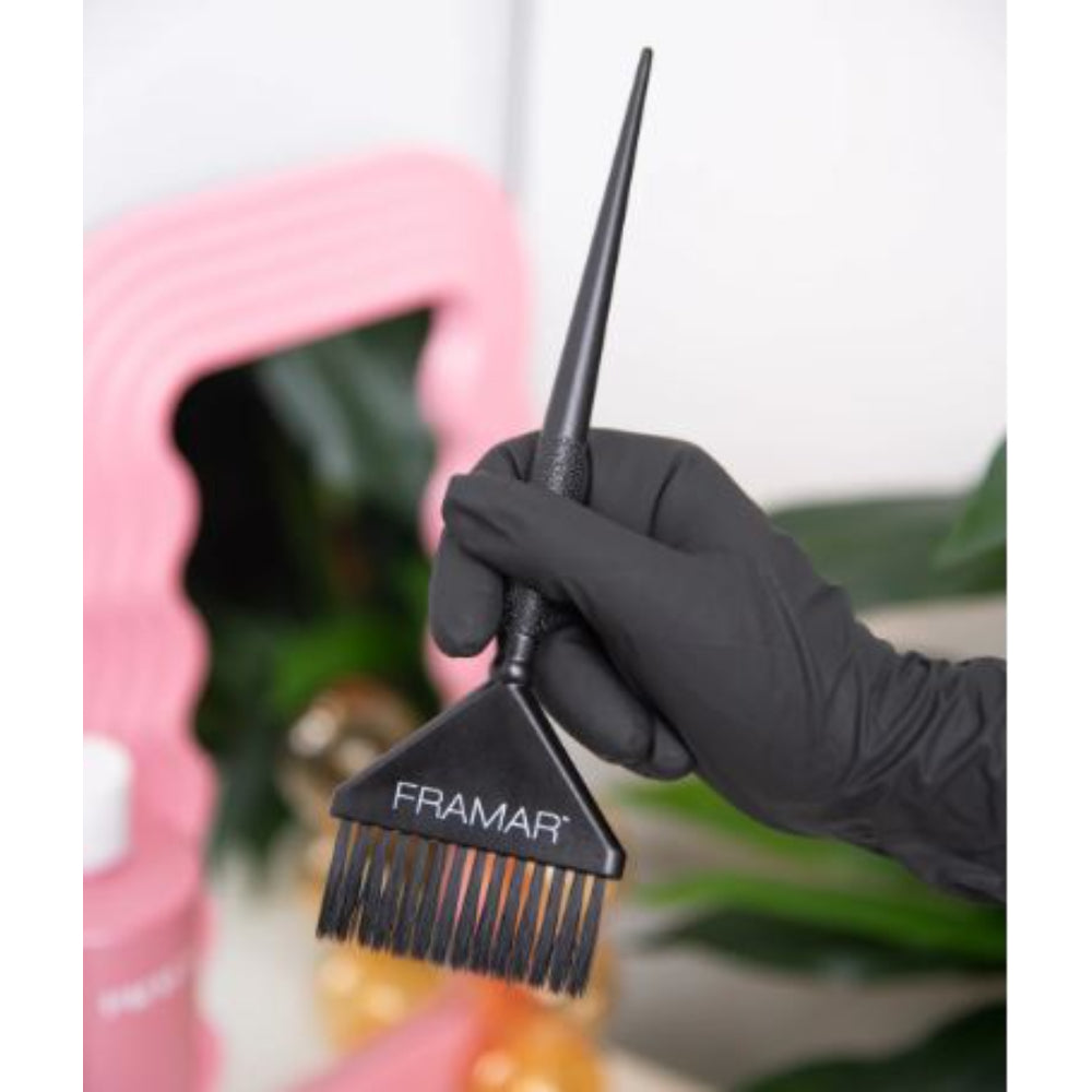 Framar - Reusable Black Latex Gloves (Box of 10)