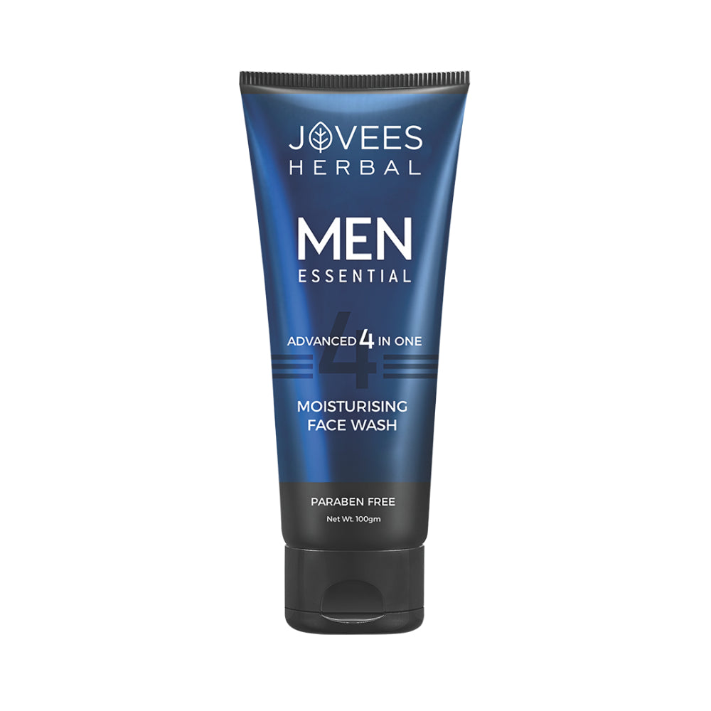 Jovees Men's Essential Advanced 4 in 1 Moisturizing Face Wash 100 ML
