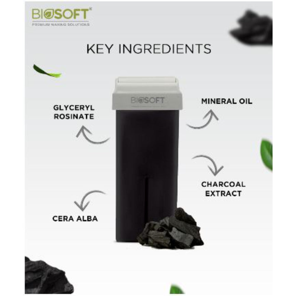 BioSoft - CHARCOAL CREAM WAX CARTRIDGE