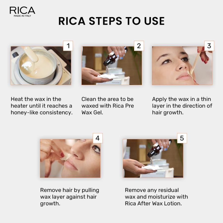 Rica Brazilian Stripless Painless Hair Removal Wax For Men & Women| Quick & Easy Tan Removal Waxing For Face, Armpit & Bikini Areas| 800 gm, Pack of 1