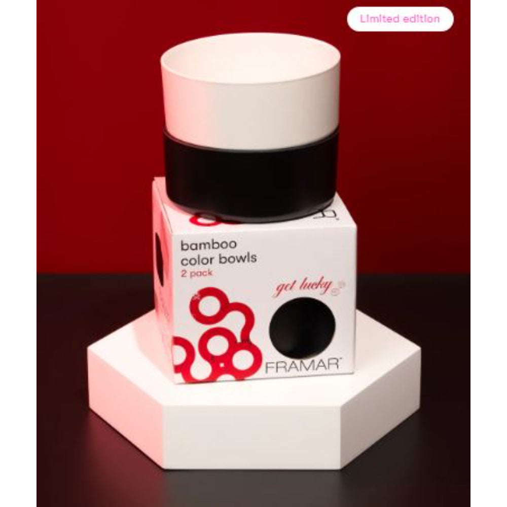 Framar - Get Lucky - Bamboo Bowls set of 2 - White & Black