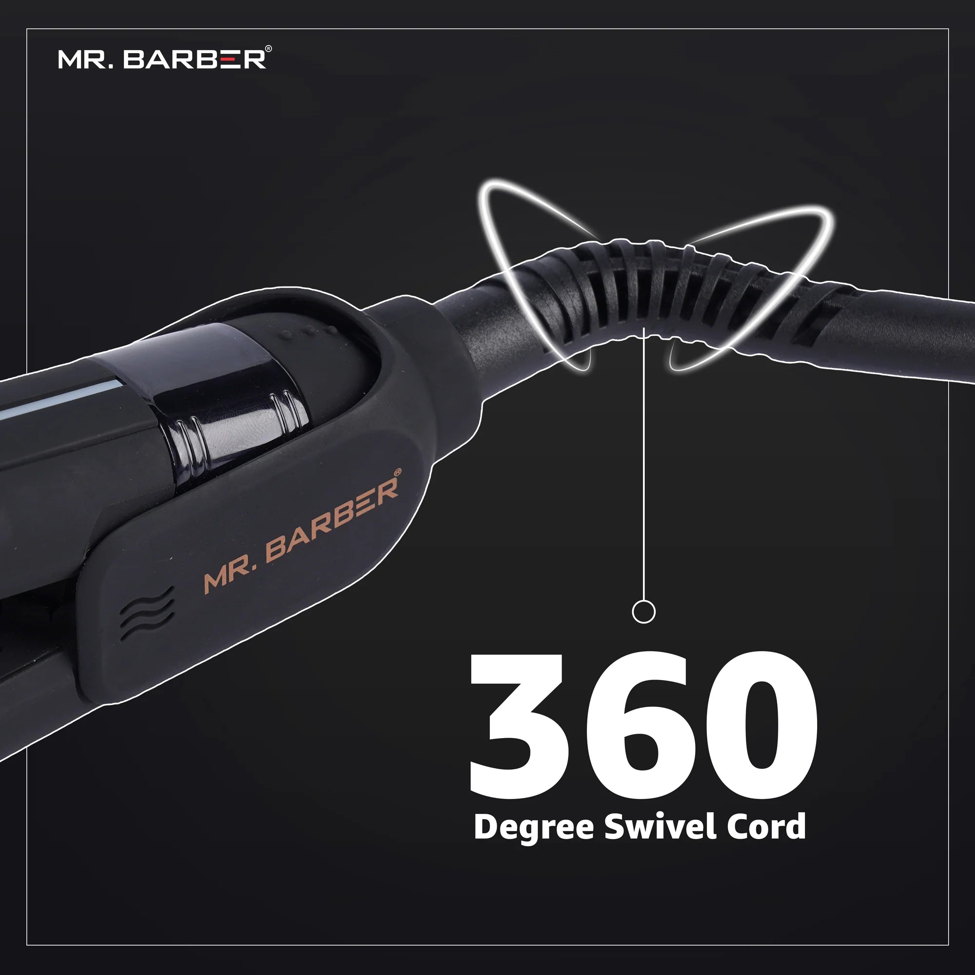 Mr. Barber Keratin Shine Pro Hair Straightener with Advanced Nano Titanium Technology & Fast Heating